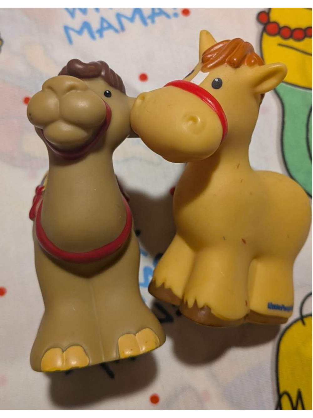 Baby Little People Action Figures One Size Brown Yellow Camel Horse